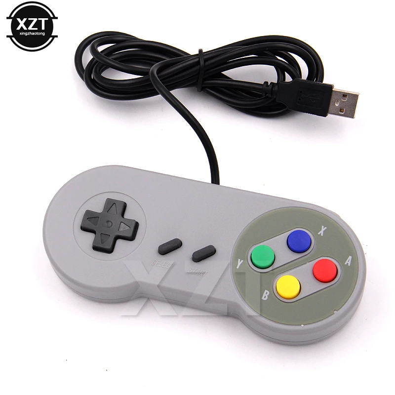 Klassischer usb game controller super nintendo snes gamepad famicom für pc mac qperating systeme joystick spiele accesorios Image