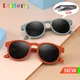 Ralferty Anti-slip 0-2 Jahre Baby Sonnenbrille Mit Kette Polarisierte UV Schutz Runde Sonnenbrille