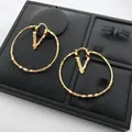 Boucles d'oreilles en laiton plaqué or pour femmes boucles d'oreilles rondes en cuivre accessoires