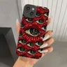 Gruselige gruselige rote Augen Muster Handy hülle für iPhone 15 Pro Max Hüllen iPhone 14 13 12 11 xs
