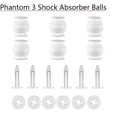 6 Packs Dämpfung Gummipuffer Bälle Anti-drop Pins Kit Locker für DJI Phantom 3 Gimbal Kamera Weiche