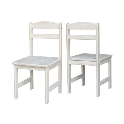 Set of Two Juvenile Chairs - Whitewood CC-27P