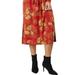 Johnny Was Women Paisley Lace Long Sleeve Tie Front Knit Midi Dress - Orange