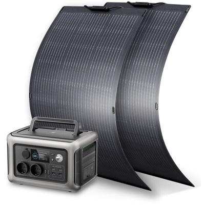 Allpowers - Portable Power Station Solar Generator With 2Pcs 100W Monocrystalline Solar Panel for Image