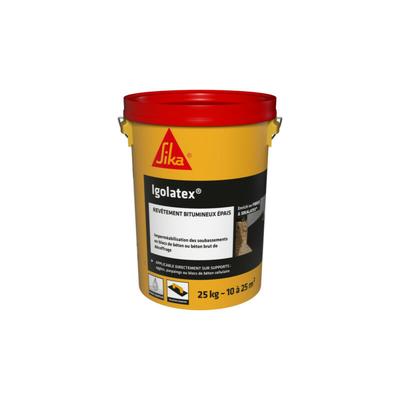 Bituminöse Abdichtungsbeschichtung für Straßenbeläge Sika Igolatex - Schwarz - 25kg Image