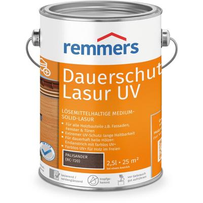 Remmers - Dauerschutz-Lasur uv palisander, 2,5 Liter, Holz UV-Schutz für außen, auch für helle Image
