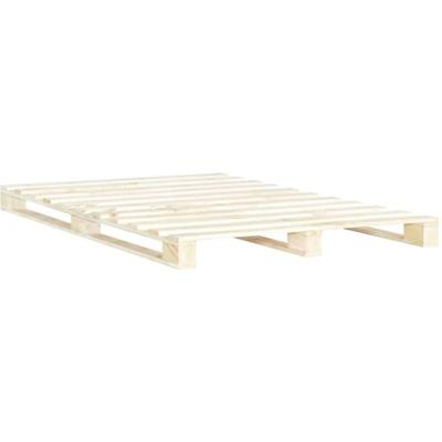 Palettenbett Massivholz Kiefer 200×200 cm Vidaxl Image