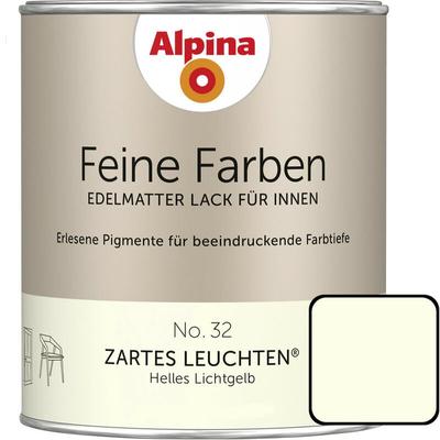 Alpina - Feine Farben Lack No. 32 Zartes Leuchten lichtgelb edelmatt 750 ml Buntlacke