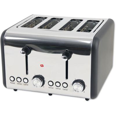 Alpina - Toaster, 1500 w, 4 Scheibentoaster, silber