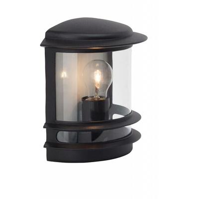 Brilliant - Lampe Hollywood Außenwandleuchte schwarz 1x A60, E27, 60W, geeignet für Normallampen