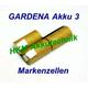 Accu 3 Akku 3,6V 1,5 Ah NiCd Markenzellen für Original Lader - Gardena