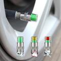 4 Teile/satz Autos Reifen Luftdruck Monitor 3 Farbe Alarm Anzeige Reifen Ventil Kappe Gauge