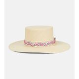 Embellished Raffia Sun Hat