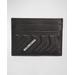 Embossed Leather Logo Card Holder