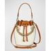 Brooklyn Raffia & Leather Bucket Bag