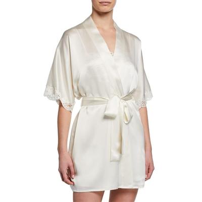 Bijoux Short Silk Robe