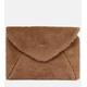 Camel Hair And Silk Envelope Clutch