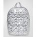 Metallic Quilted Nylon Backpack