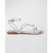 Barbados Metallic Strappy Flat Sandals