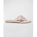 Calfskin Thong Slide Sandals