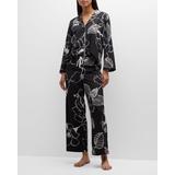 Juliette Cropped Floral-print Pajama Set