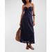 Zhen Embroidered Strapless Maxi Dress