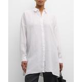 Oversized Button-down Organic Linen Shirt