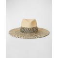 Eliza Two-tone Straw Fedora