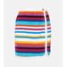 Striped Knitted Cotton-blend Miniskirt