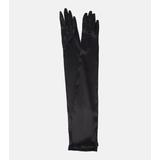 Kim Long Satin Gloves