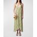 Risty Soft Small Garden Lace-trim Maxi Dress