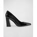 Yalina Suede Block-heel Pumps