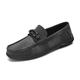 Herren Loafer Slip On Brautkleider schlicht Outdoor Täglich PU Komfortabel Halbschuhe Schwarz Khaki Grau Sommer