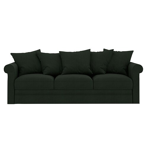 100% Baumwolle Bezug 3-Sitzer Sofa Bezug einfarbig Abdeckung Image