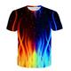 Jungen T-Shirt Kurzarm T-Shirt Farbverlauf 3D-Druck Aktiv Sport Modisch Polyester Outdoor Täglich kinderkleidung Rundhalsausschnitt 3-12 Jahre 3D-gedruckte Grafik Regular Fit Hemd