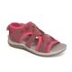 Damen Sandalen Turnschuhe Fischer Sandalen Outdoor Innen Niedriger Absatz Offene Spitze Sport PU Klettverschluß Halbschuhe Schwarz Rosa Purpur