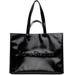 Black Logo Shoulder Tote