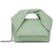 Green Small Twister Leather Top Handle Bag