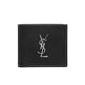 Ysl Logo Leather Bifold Wallet