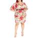 Frida Floral Faux Wrap Dress