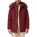 Olmstead Hooded Down Puffer Jacket With Faux Fur Trim