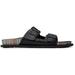 Black Leather Mesra Sandals