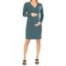 Crossover Neckline Maternity/nursing Dress