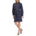 Rocca Print Long Sleeve Cotton Shirtdress