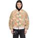 Beige Camo Bomber Jacket