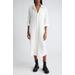 Jumbo Long Sleeve Linen Blend Shirtdress