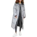 Side Zip Hooded Maxi Puffer Jacket