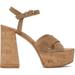 Beige Bebe Heeled Sandals