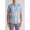 Herringbone Workwear Western Short Sleeve Button-up Shirt