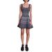 Russel Abstract Print Sleeveless Minidress